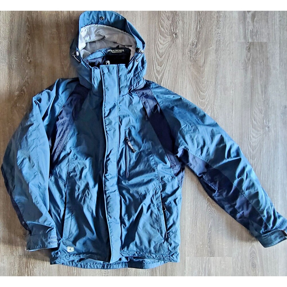 Ripzone Blue Hooded Ski Snowboard Jacket Men's small Waterproof Winter Coat